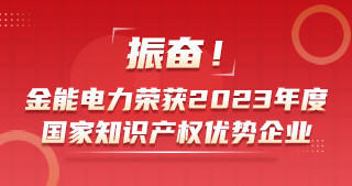 振奮！金能電力榮獲2023年度國家知識(shí)產(chǎn)權(quán)優(yōu)勢企業(yè)